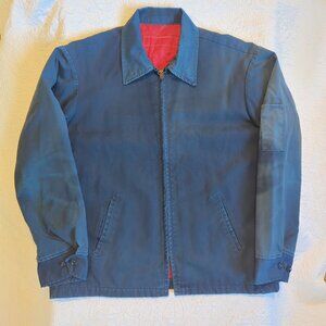 Authentic Thrashed & Faded Mechanics Jacket Vintage Y2K Skater Punk Utility Work